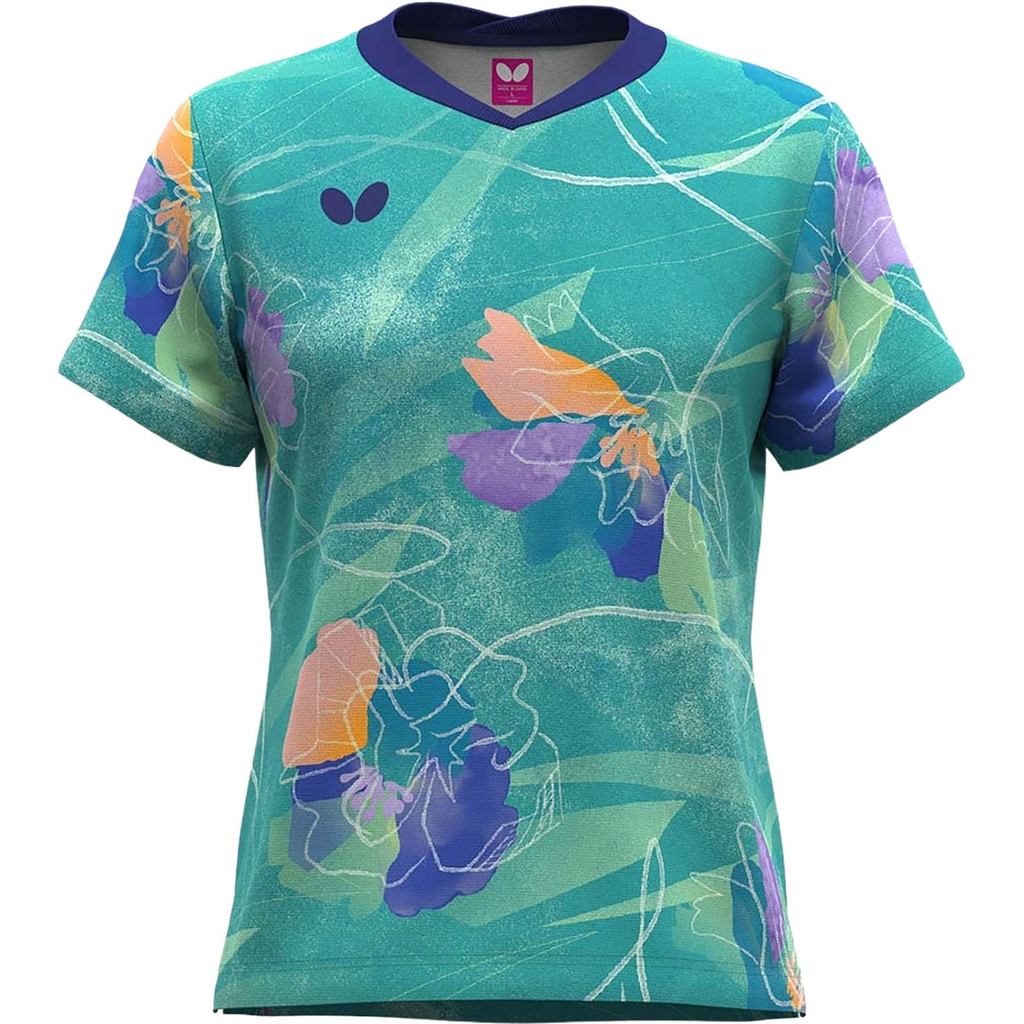 Butterfly Table Tennis Game Shirt Haruneo - Quick Dry and Stretchable - JTTA Certified for Women - Multiple Colors and S