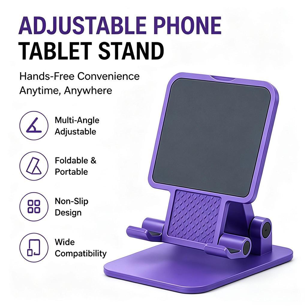Suporte para telefone de mesa Live Tik Tok Photo Tablet Stand Haste telescópica dobrável Lazy Des