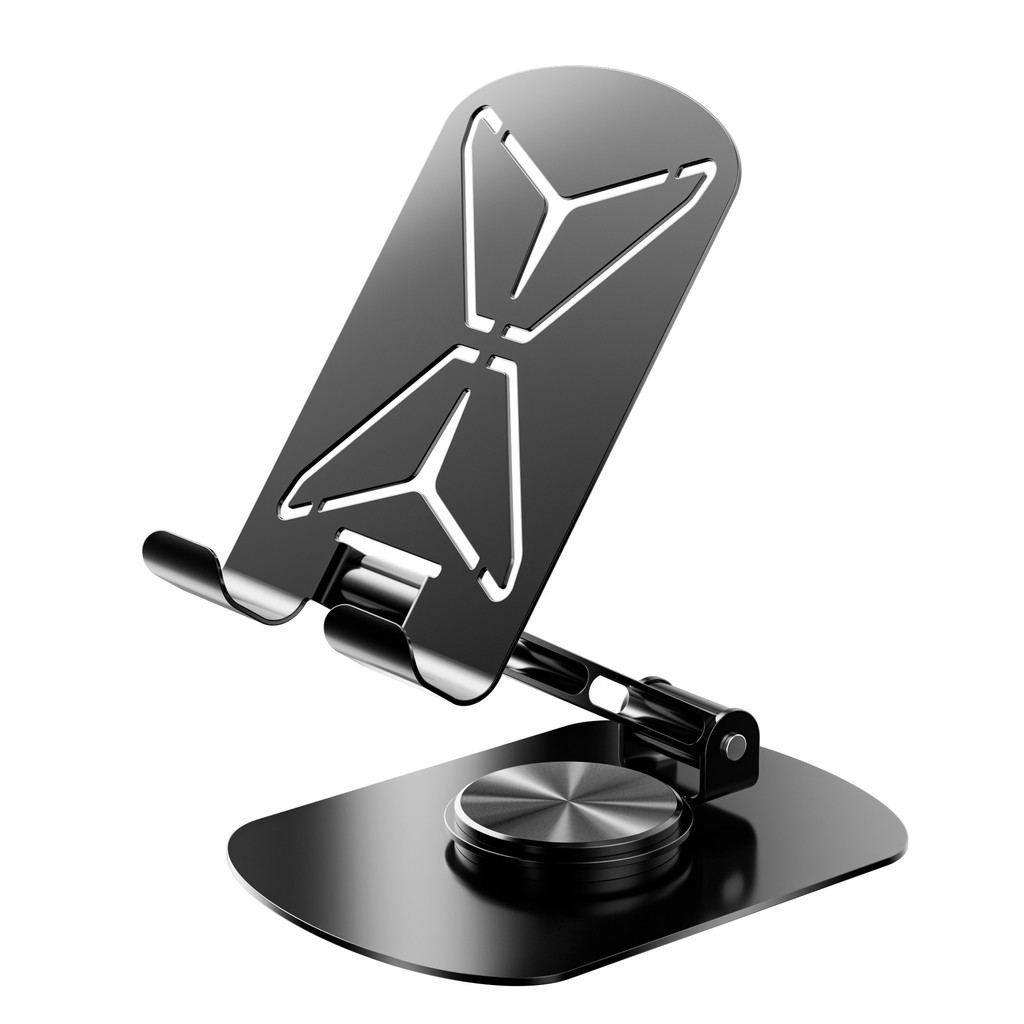 Suporte para celular Desktop em aço carbono Desktop Live 360°Suporte giratório para telefone de Metal preguiçoso para Ta
