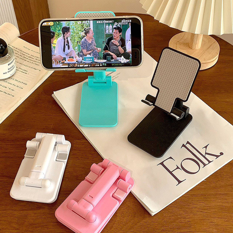 Suporte de celular dobrável para mesa, portátil, multifuncional e universal, ideal para assistir séries, fazer lives e a