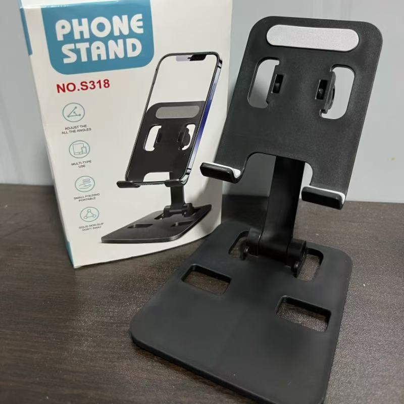 Suporte de telefone de plástico giratório de 360 graus Desktop Live Lazy Tablet Estrutura de suporte dobrável