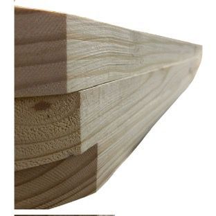 Kit 4 ripas de madeira pinus para artesanato 100x4,5x2cm