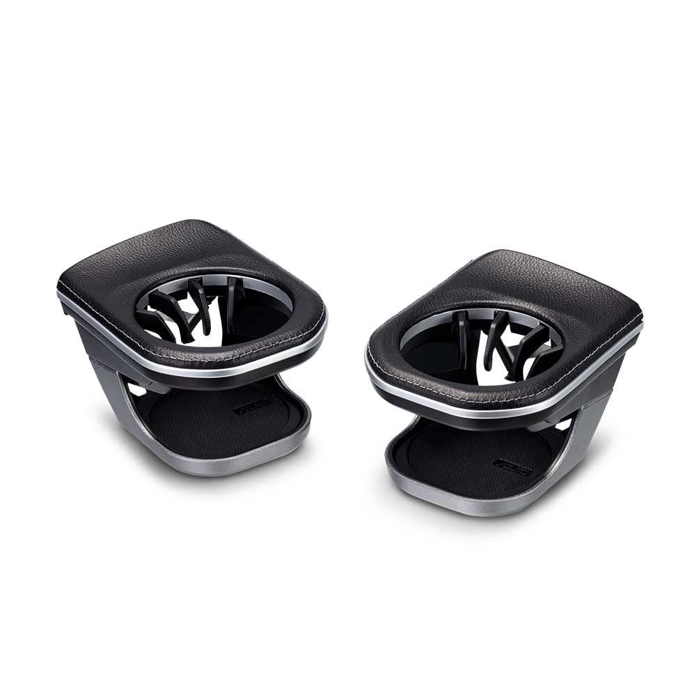 AZUTO G-Class (W463A) Leather Cup Holder Set with Red Stitching - Right and Left Side