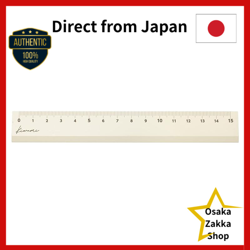 Régua De Alumínio Para Canhotos E Destros Kyomei Plastic LR 15 Cm Branca KLR-15-W [Direto Do Japão]