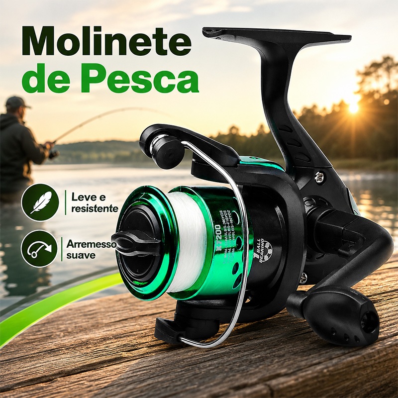 Anti-Hair Fishing Reel 1BB Ball Bearings Magnetic Brake 5.2:1 Left/Right Hand, High Profile, Marine Sports