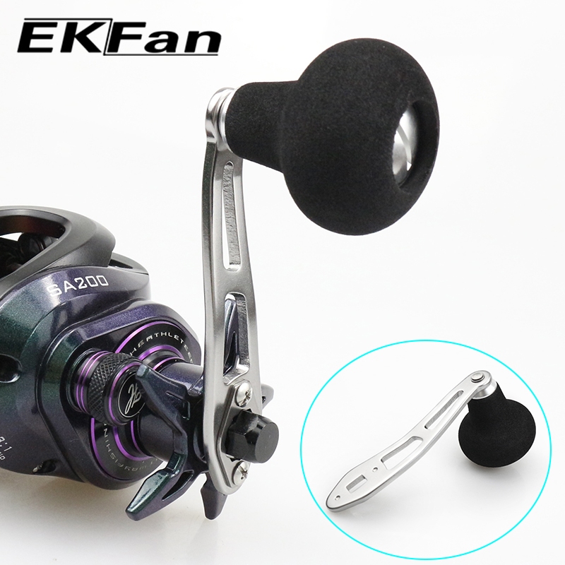 EKFan 87mm Aluminum Alloy fishing reel handle for 8*5/7*4mm A/S/D fit Left/Right Hand Baitcasting lure reel diy parts