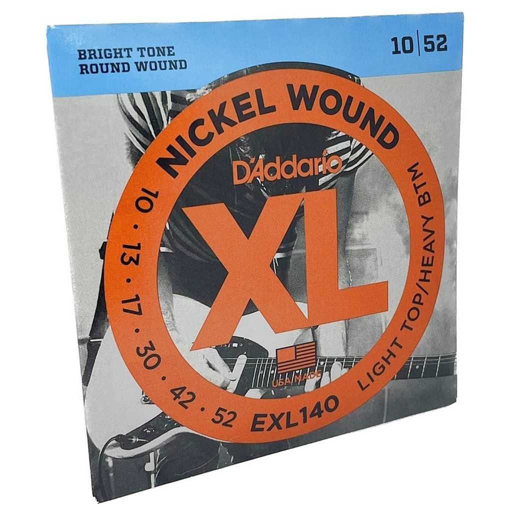 Encordoamento D'Addario Guitarra 10-52 EXL140 Light Top