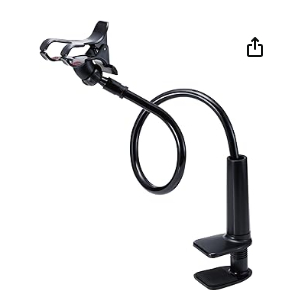 Made in JAPAN ELECOM Smartphone stand, arm type  , total length 80cm, bends freely  (for 4.6~6.9 inch smartphone)  Black