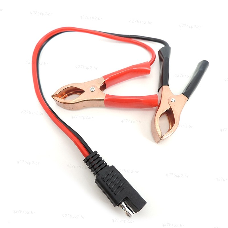 14awg 36CM 2Pin SAE Plugue De Conexão Rápida Para Cabo De Clipes De Jacaré De Bateria BR27B2