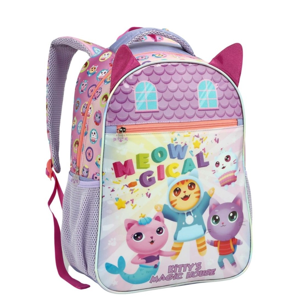 Mochila Escolar DollHouse Gatinhos