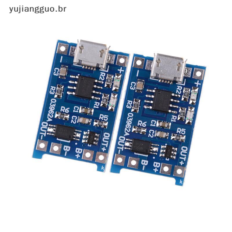 # Novo 2 Pçs/set 5V Micro USB 1A 18650 Módulo Carregador De Placa De Carregamento .