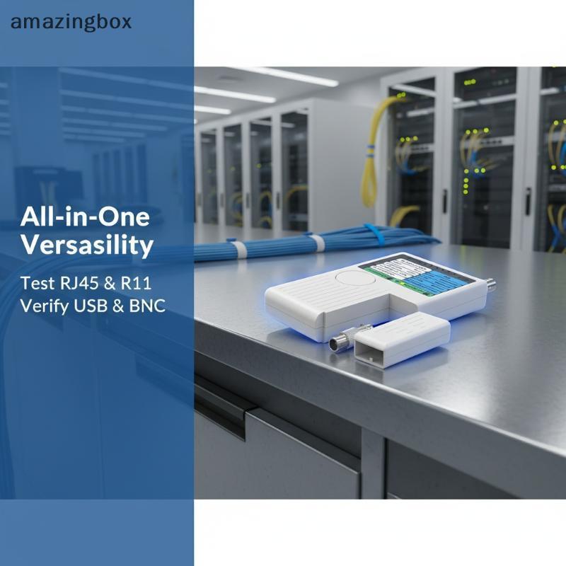 Testador De Cabo De Rede Telefônica Multifuncional 4 Em 1 RJ45/RJ11/USB/BNC LAN Cable Cat5 Cat6 Fio Tester