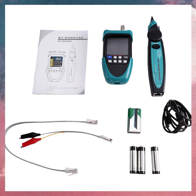 (Rjqx) ET615 Pro Testador De Cabo De Rede Ethernet Tester 600M LAN Cable Finder Mapeamento PoE Detecção Multímetro Funci