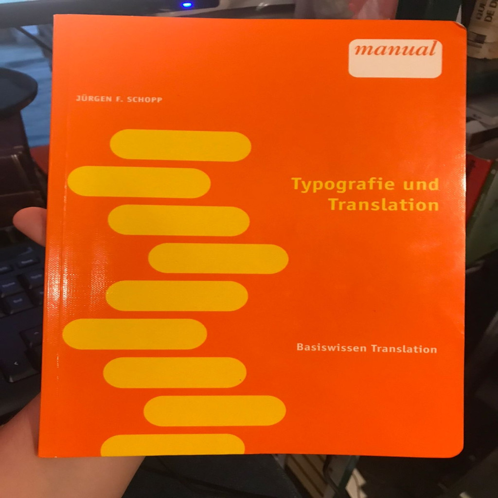 Typografie und Translation autor Jürgen F.Schopp