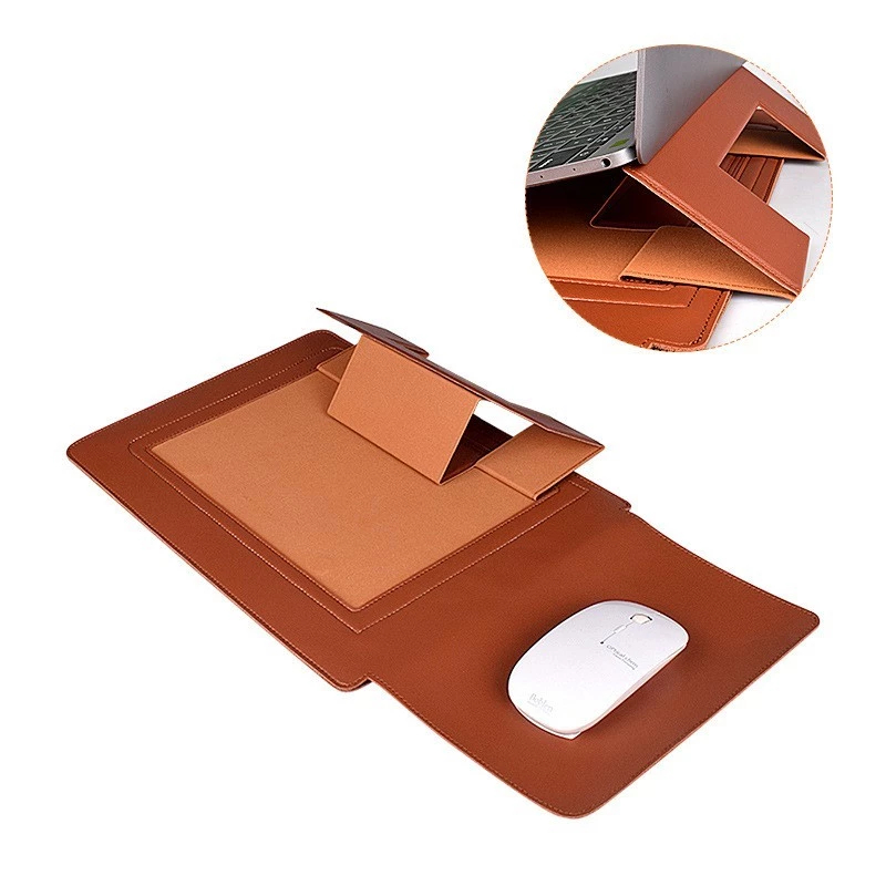 Capa Macia de Couro PU para Notebook Stand: Compatível com Macbook Air Pro 13,3