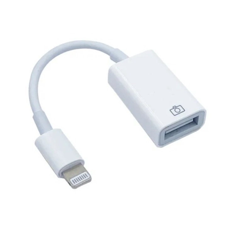 Cabo Otg Usb Compatível Com iPhone E iPad Pendrive Teclado