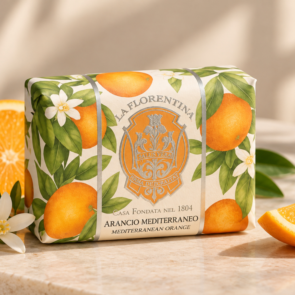 Sabonete em Barra Mediterranean Orange La Florentina 200g | Laranja Mediterrânea