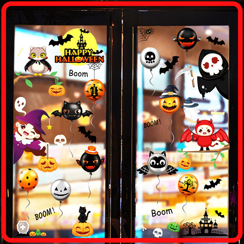 Decorações De Lanterna De Abóbora De Halloween , Adereços , layout De Cena De Jardim De Infância , Adesivos De Eletricid