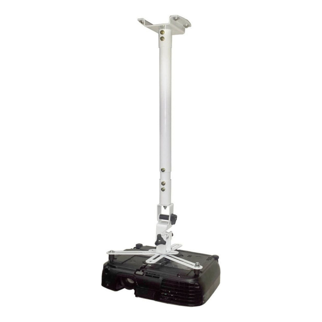 Suporte Para Projetor Parede Teto Branco Extensão Articulado Inclinável Até 10kg Sbrp756b Brasforma