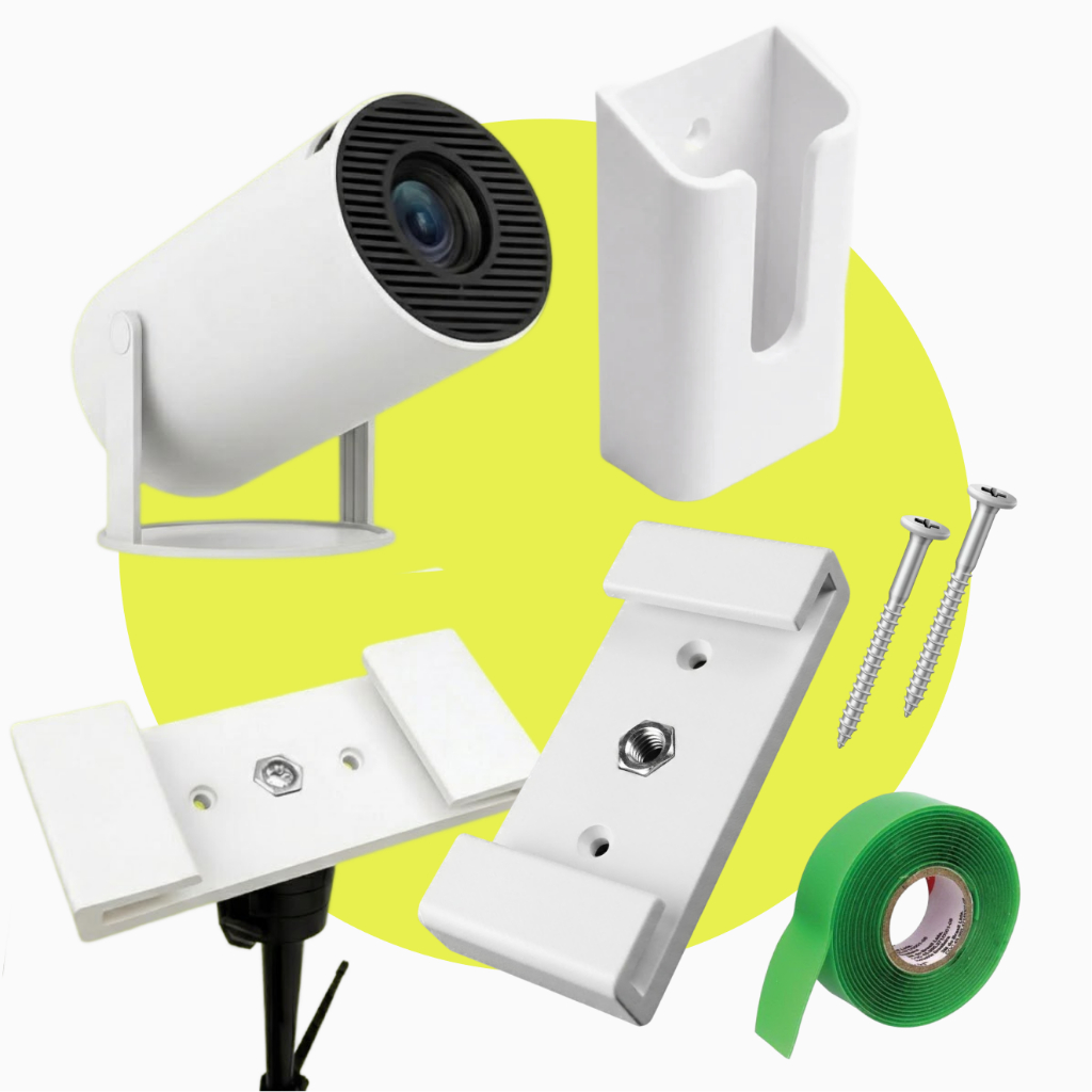 Kit Suporte para Projetor HY300 – Instalação segura, prática e versátil