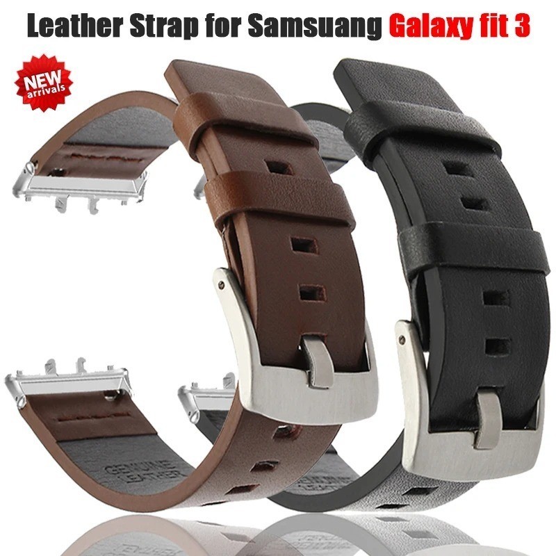Bracelete De Couro Para Samsung Galaxy fit 3 band Quick Release 18mm De Largura Acessórios Relógios Correa Bracelet