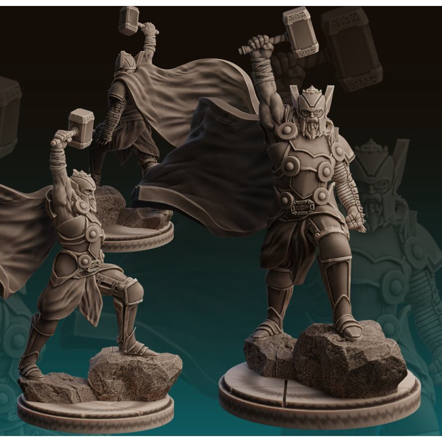 Miniatura para RPG ou Coleção – King Thor - Legion miniatures