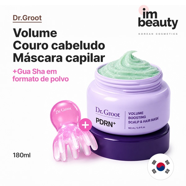 [DR.GROOT] Pacote De Cabelo Para Couro Cabeludo Volume 180ml Conjunto Especial (+ Polvo Gua Sha Grátis)