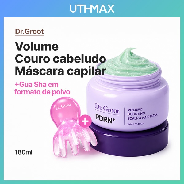 [Dr.GROOT] Pacote De Cabelo Para Couro Cabeludo Volume 180ml Conjunto Especial (+ Octopus Gua Sha)