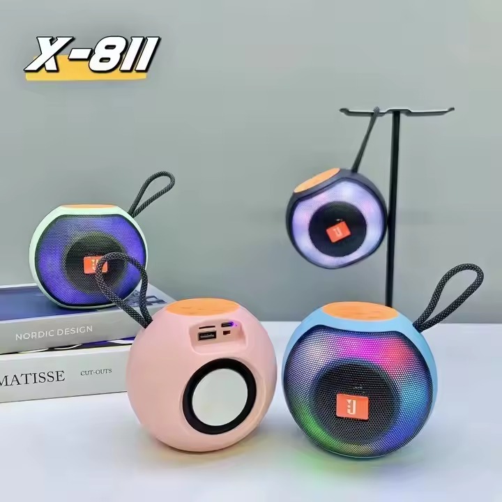 mini Caixinha de Som  Bluetooth Portátil Usb Mp3 P2 Sd Rádio Fm Várias cores alaxe