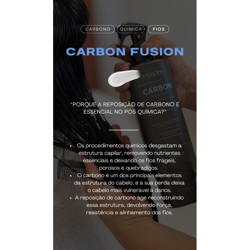 LINHA TRATAMENTO CARBON FUSION IMPACTOS PROFESSIONAL