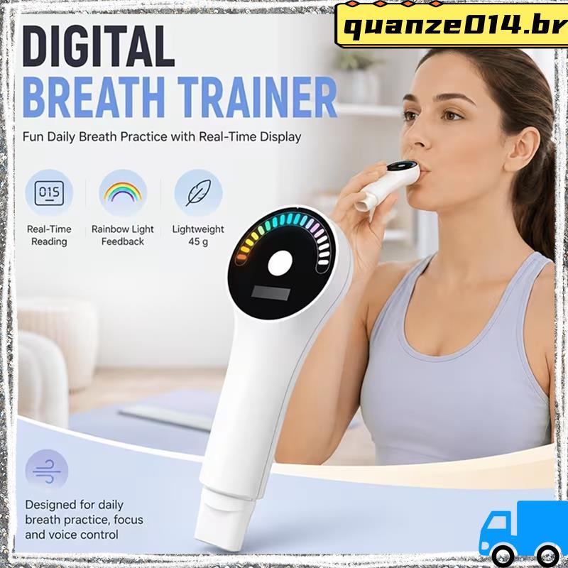 Portátil Para Cantar , Instrumento De Voz Prática Dispositivo De Treinamento De Respiração Digital Com Display LED , Fer