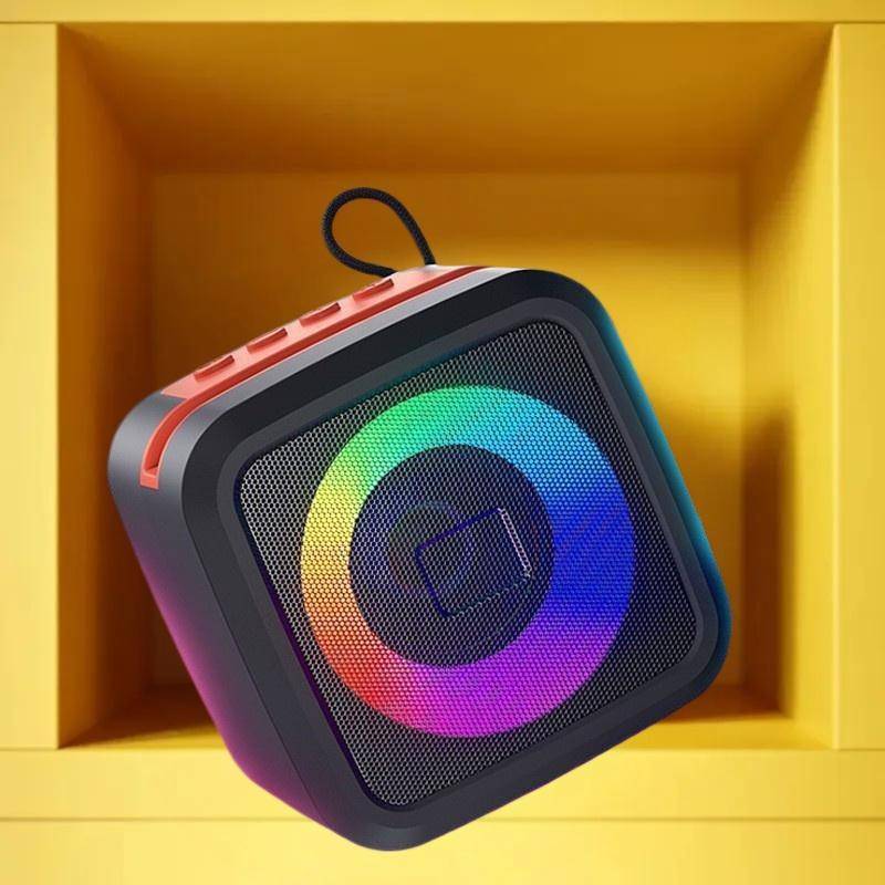 HENGHOME Mini Alto-Falante Portátil Com Suporte Para Telefone , Luzes RGB , Super Bass E 10H De Reprodução Viagens Novo