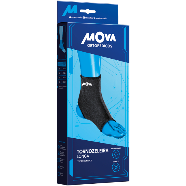 🔥 QUEIMA DE ESTOQUE Tornozeleira Curta Mova | Suporte e Conforto | P M G GG | Últimas Unidades