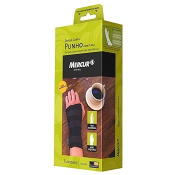 Tala para Punho e Polegar Mercur (Ref. BC0655-EB) - Tamanho M na Cor Bege: Suporte e Conforto para Mãos e Punhos