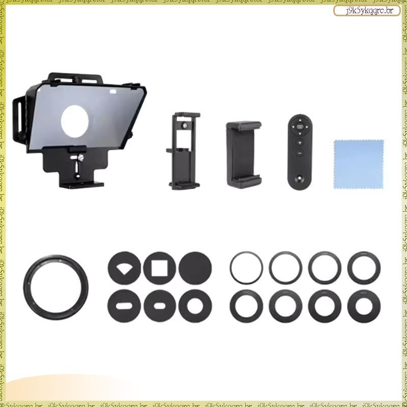 [Elqn] Teleprompter Universal F8 Para Tablets , Laptops , Smartphones , Câmeras Transmissão Ao Vivo E Gravação Com Tela