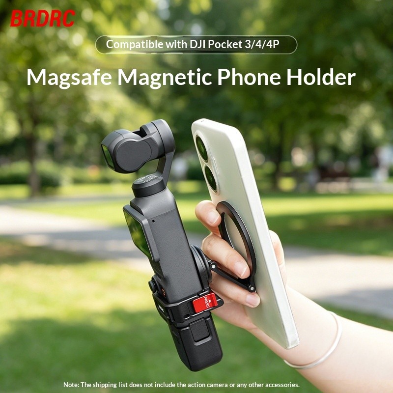 Adequado para DJI OSMO POCKET 4P/4/3 Teleprompter suporte magnético Magsafe suporte adaptador de expansão quadro acessór
