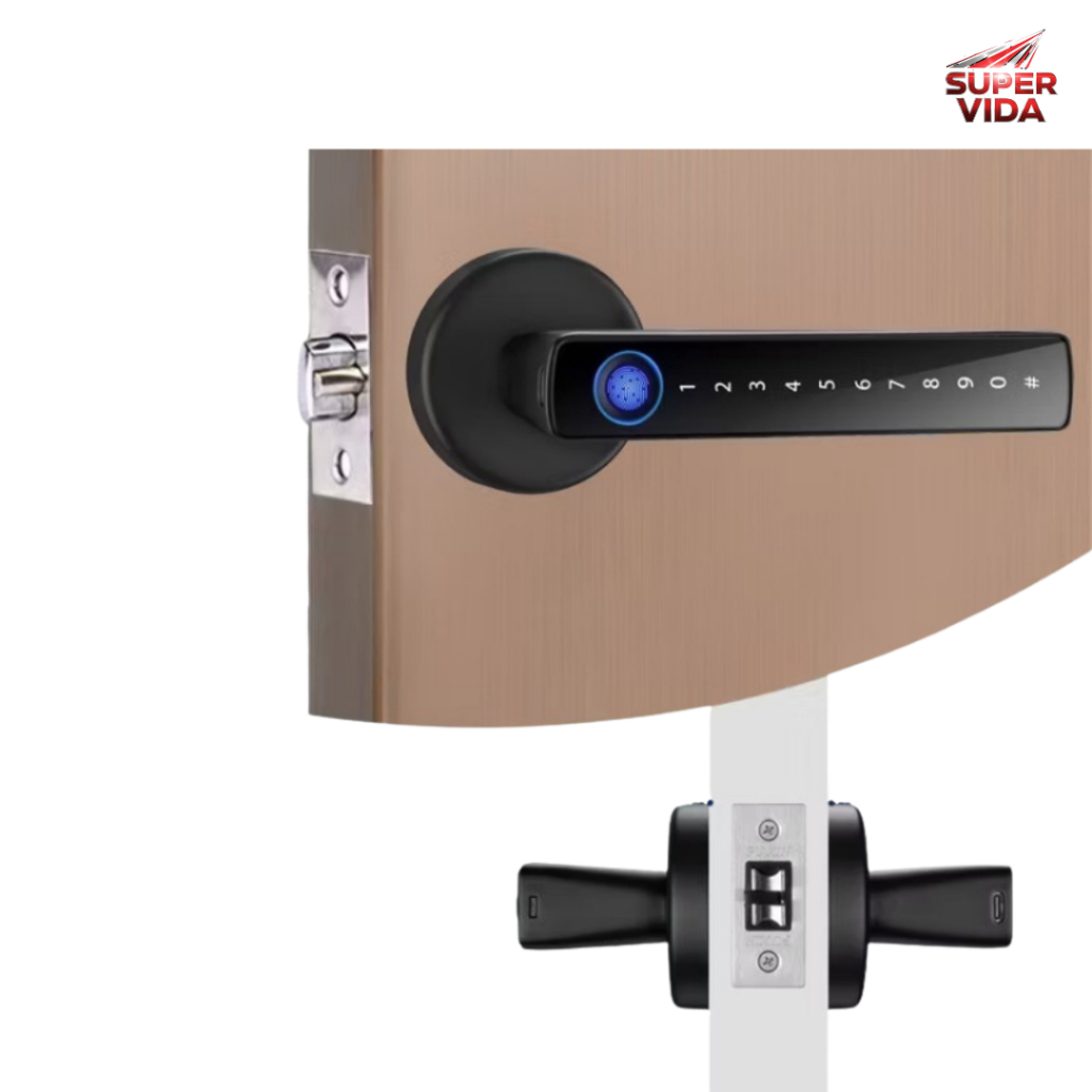 Fechadura Digital Biométrica AITEK SIGMA-FE10 Impressão Digital + Cartão + Senha