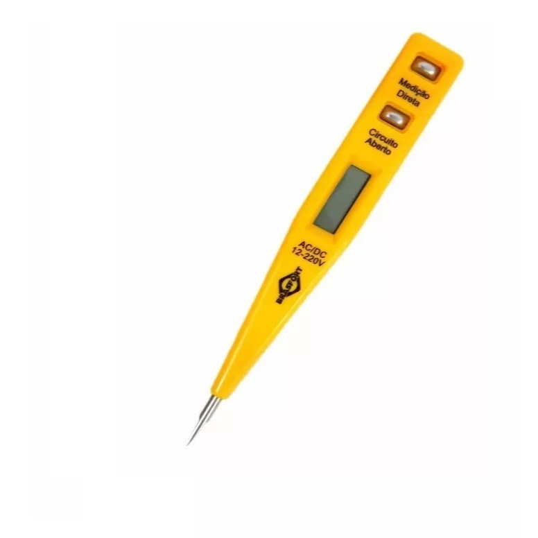 Chave Teste Digital Voltagem E Corrente Eletricista (Sigma)12-220v