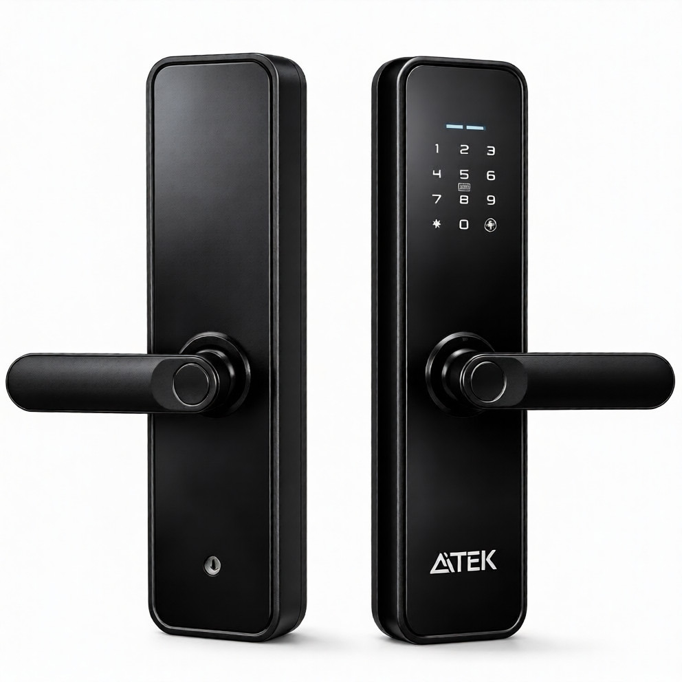 Fechadura Digital para Casa Impressão Digital, Senha e Cartão de Acesso Aitek SIGMA-FE05