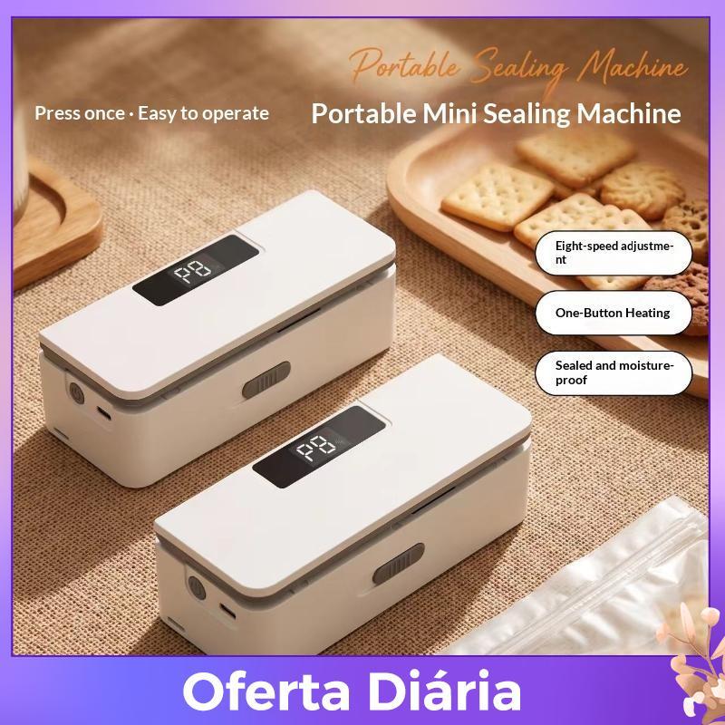 Esteque no Mini Selador De Saco Plástico USB Recarregável Portátil Máquina De Selagem Térmica 1PC Para Viagem Sna Resela