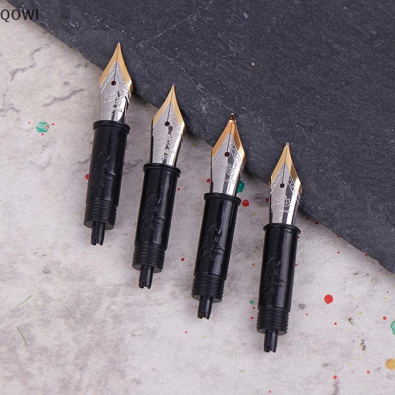 qo 1PCS Jinhao # 5 Pontas De Caneta Tinteiro Substituídas De Metal EF/F/M Para 82 88 95 100 Mini Escola Material De Escr