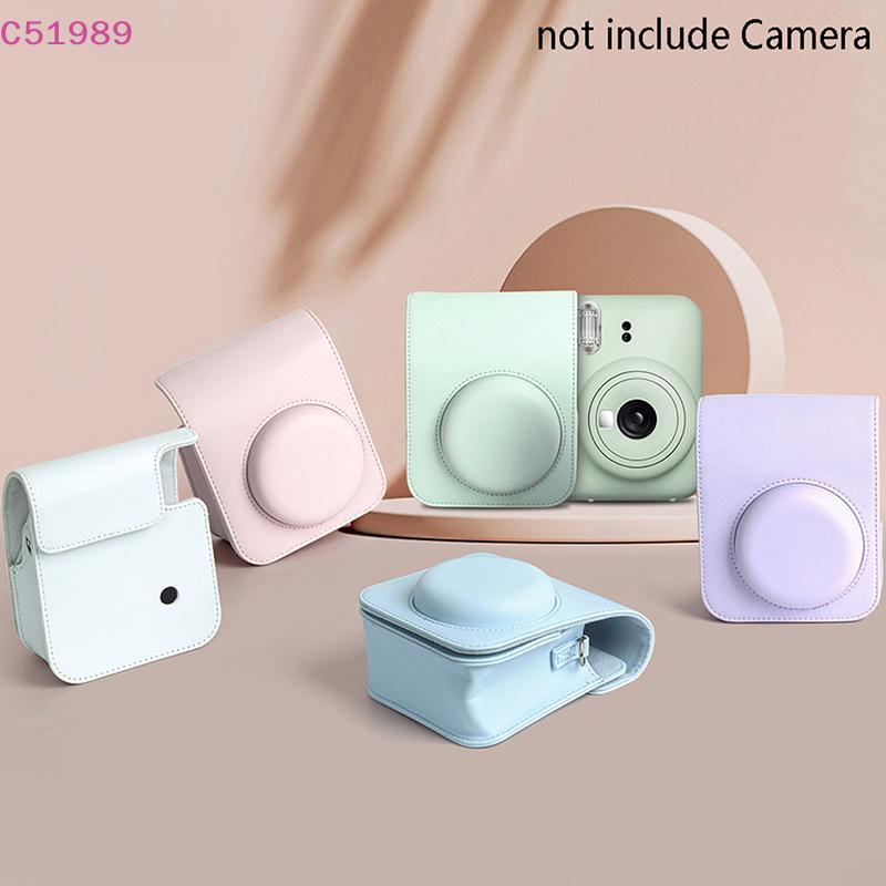 [kaan] 1Pc Para Instax Mini 12 Câmera Caso PU Soft Protetor Trave Bolsa De Filme Com Alça De Ombro BR