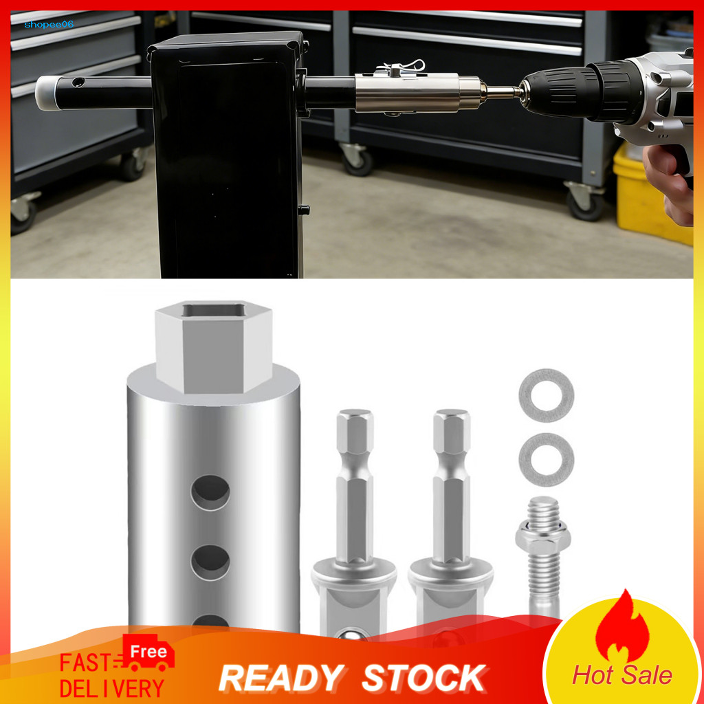 Trailer Jack Drill Mount Adapter 1/2 to 1 Stainless Steel Heavy Duty 26mm Axle Hole Durable Replacement for Southeast As