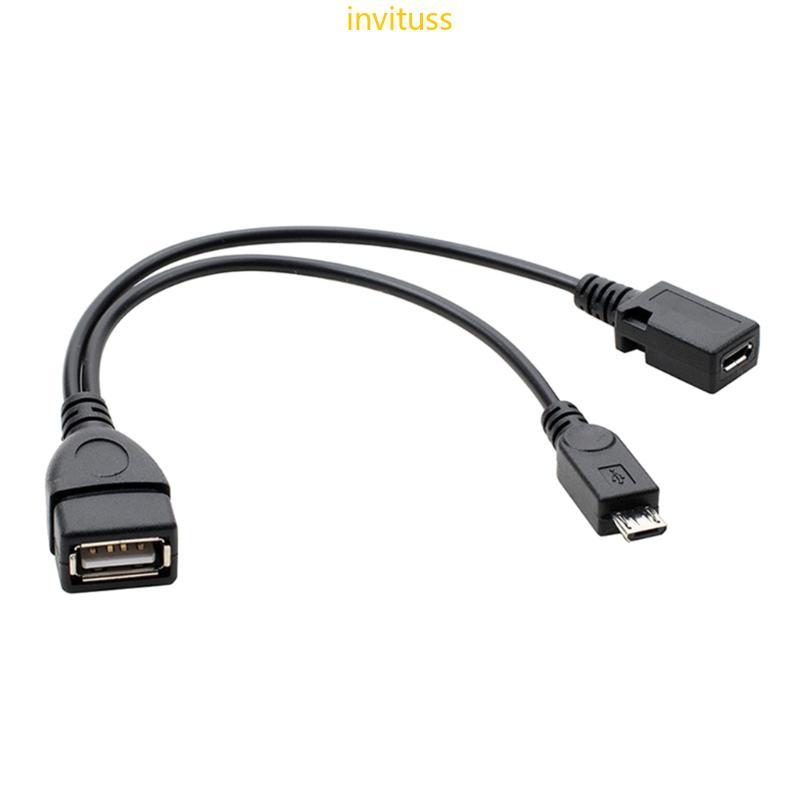 Inv 480Mbps Transmissão Velocidade Rápida OTG USB Adaptador Divisor Feminino Para Substituição Tablet Telefone