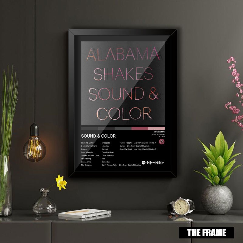 Quadro Decorativo A4/A3 Spotify Alabama Shakes Album Sound & Color Deluxe Edition
