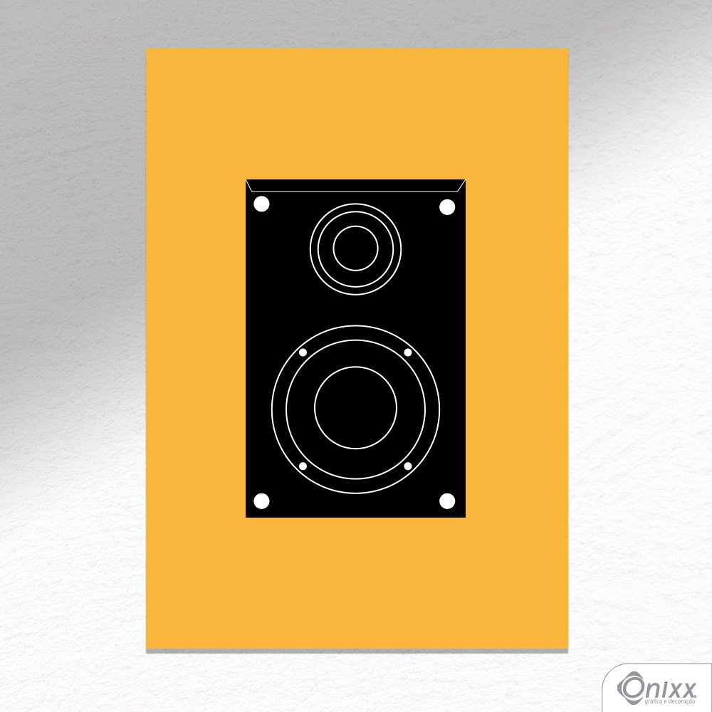 Placa Decorativa Série Sounds (Box Sounds ) A4