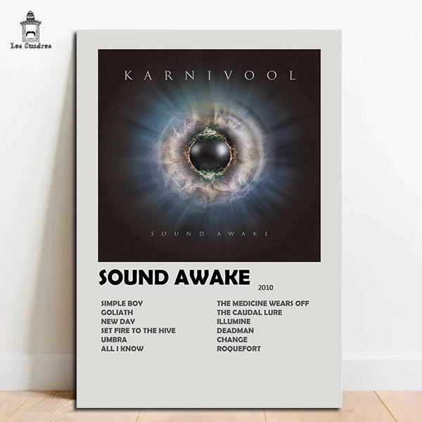 Quadro Placa Decorativa Karnivool Sound Awake em MDF 28x20cm