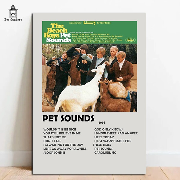 Quadro Placa Decorativa The Beach Boys Pet Sounds em MDF 28x20cm