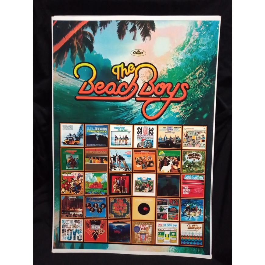 THE BEACH BOYS poster cartaz banda Pet Sounds surf musica capa vinil rock