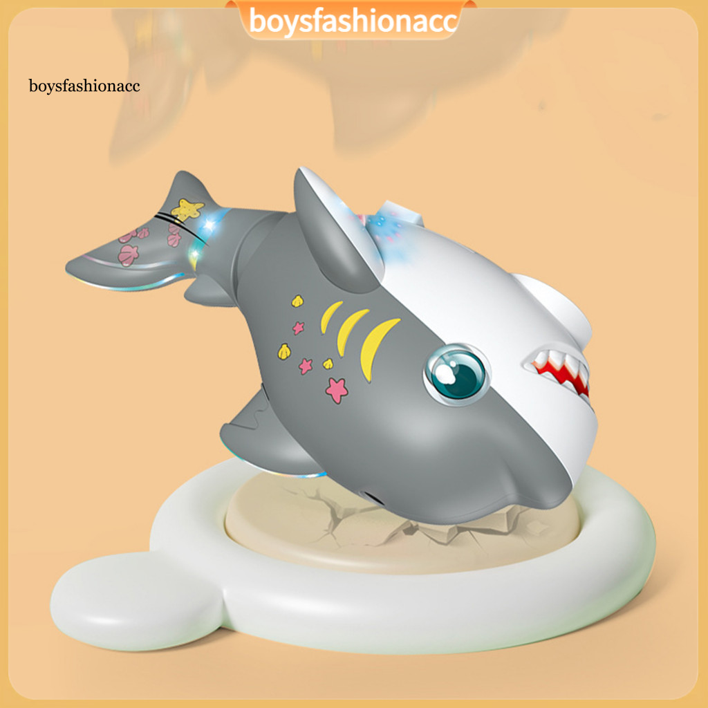 Electric Walking Shark Toy with Music Light Swing Tail – Educational Crawling Sea for Toddlers Boys Girls Fun Gift for